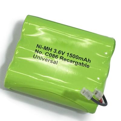 Bateria NiMH cilíndrica de 3.6 V 1500mah Alta capacidade de alcance para brinquedos