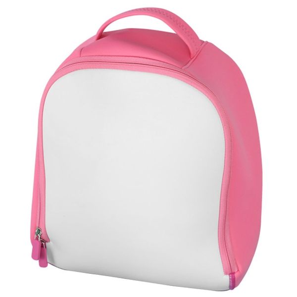 Pink Blue Neoprene Fabric Blank Sublimation School Bag For Children Custom Printing Kids Bags Backpacks