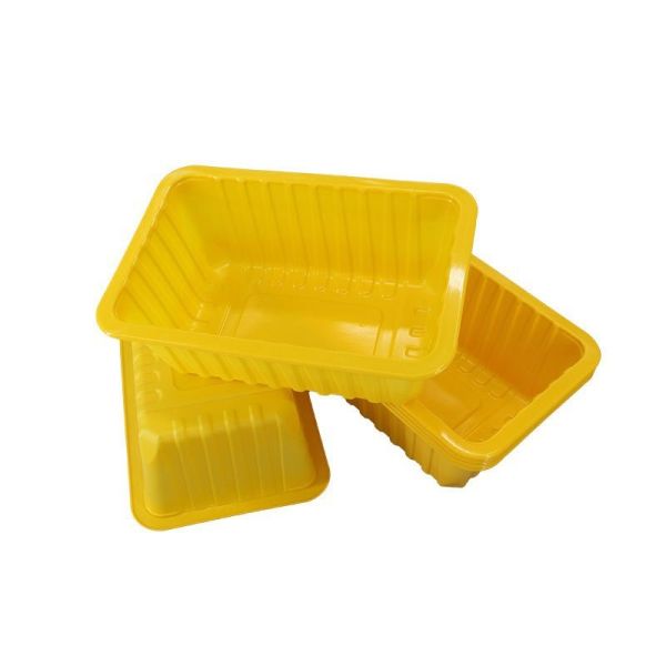 PP Film Covering Disposable Plastic Containers Fresh Meat Vacuum Formed