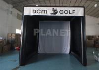 Tente gonflable noire de simulateur de golf d'écran scellée par air de PVC de sport d'intérieur