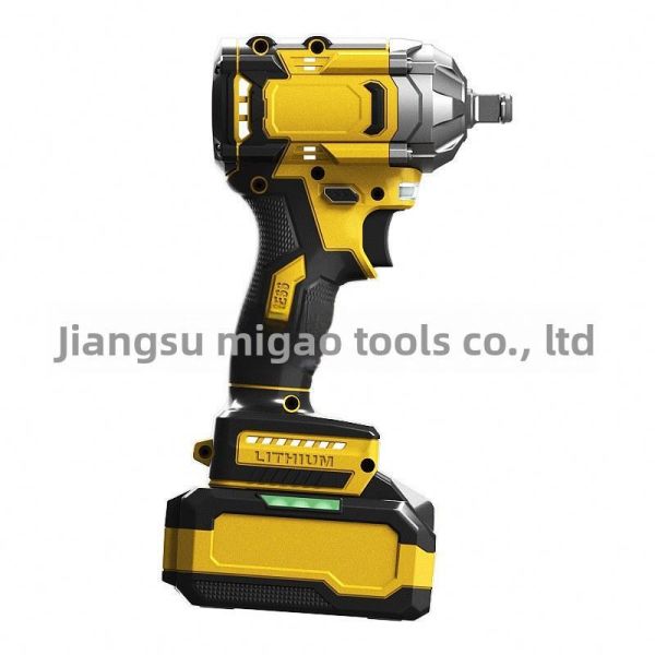 High Torque Electric Wrench for Auto Repair 20V Brushless Motor Rechargeable LI-Ion Impact Wrench DIY Private Model Car Lifts