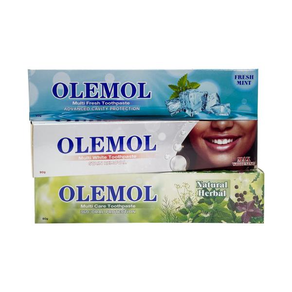 OLEMOL Natural Herbal Multi Care Toothpaste 140g - 360° Oral Protection Dental Hygiene Product for Daily Oral Care