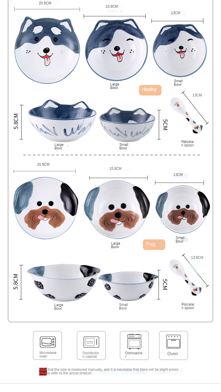 Шар печи милого дизайна собаки керамический с 9 дюймами 10 дюймов размер 12 дюймов