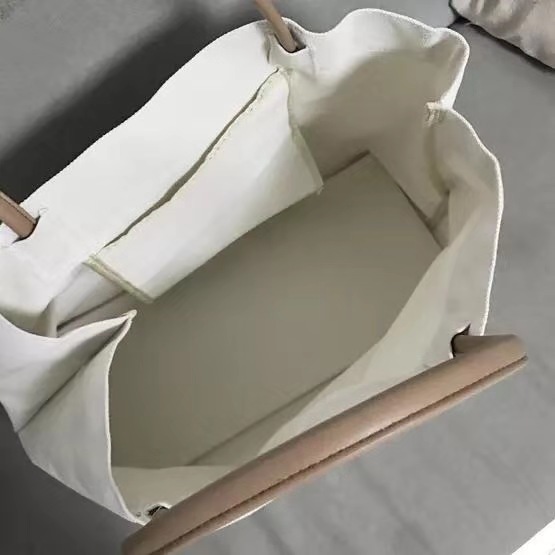 Large Capacity Natural Canvas Grocery Totes , Ladies Cloth Canvas Bags