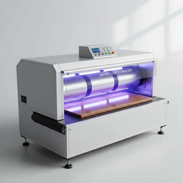 3-Lamp High-Power Instant UV Curing Machine for Wooden Furniture Coating with UV Varnish