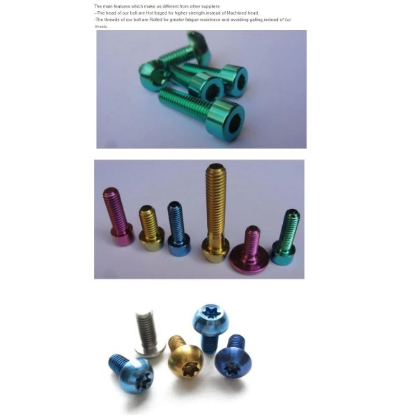 Anti Allergic Gr2 Gr5 Titanium Dental Implant Screw M2 Titanium Surgical Screws High Precision