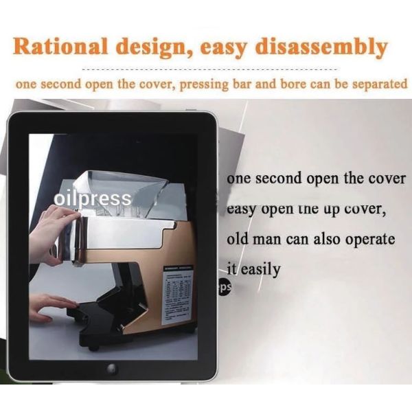 Mini household oil press machine with high quality 304 stainless steel