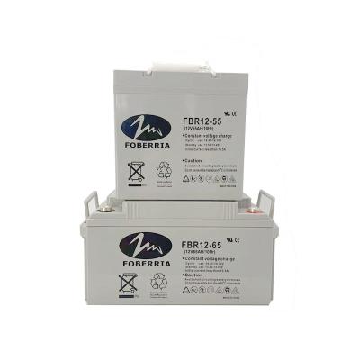 12V 55Ah 20HR 65A Gel Sealed Lead Acid Battery 22kg Rechargeable 12 Gel Battery