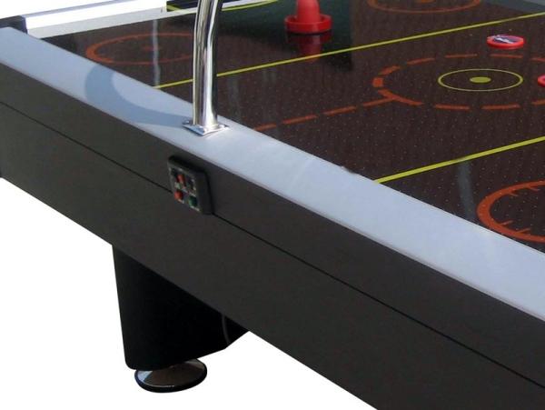 Overhead Scoring Wood Air Hockey Game Table 7FT With Plastic Apron Corner