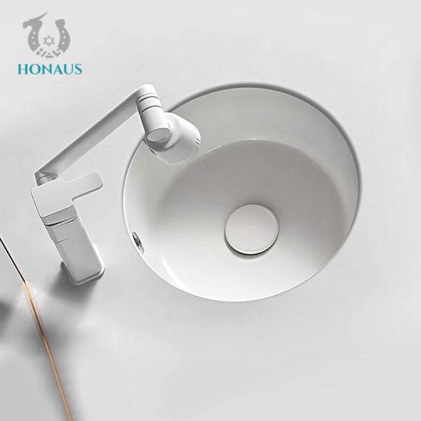 Streamlined Inset Bathroom Sink Bowl Undercounter Bathroom Basin OEM