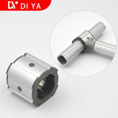 Round Aluminium Extruded DY56 Sections Lean Pipe Slippery Sleeve For Workshop And Factory
