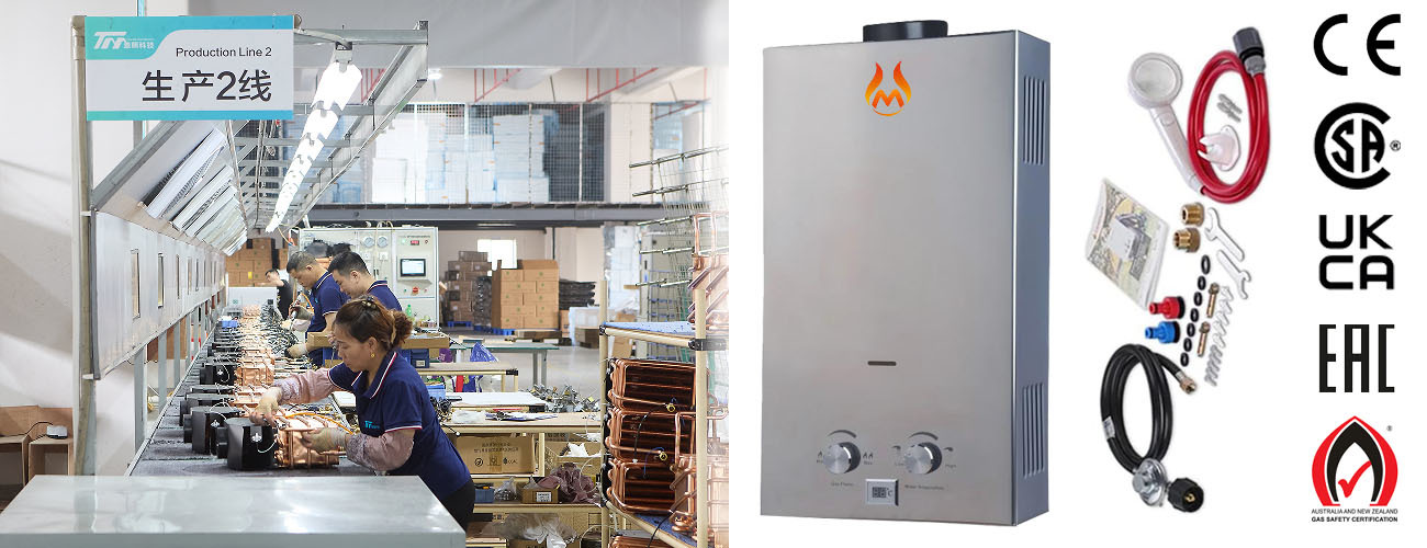 Wall Mounted Gas Water Heater 12L 14L16L 20L Natural Gas Water Heater For Large Family
