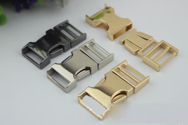 High Quality Zinc Alloy Light Gold 3/4 Inch Quickly Release Metal Buckles For Dog Collar