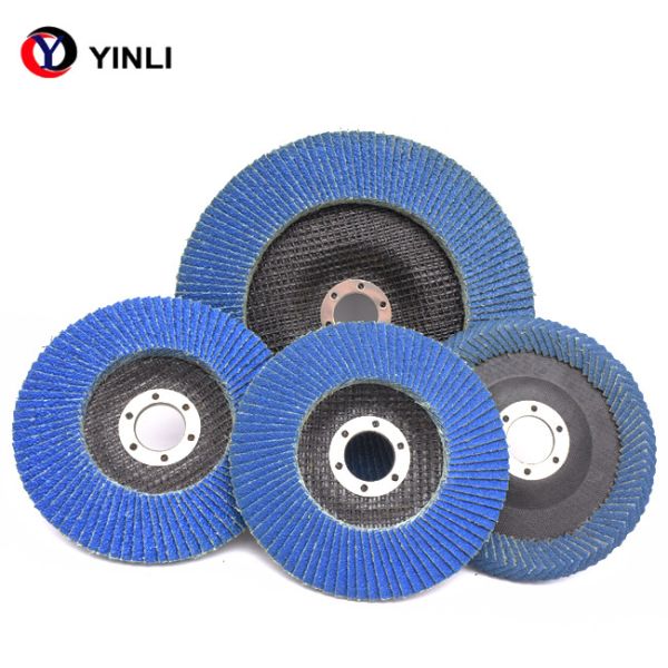 Round Type 4.5 Inch Flap Disc 40 Grit For Stainless Steel