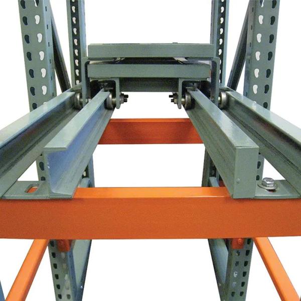 Warehouse Storage Push Back Racking System Heavy Duty High Density