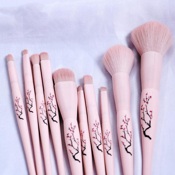 3 Colors 5 PCS Plastic Makeup Brush 0.2kg Single For Professional Beautician
