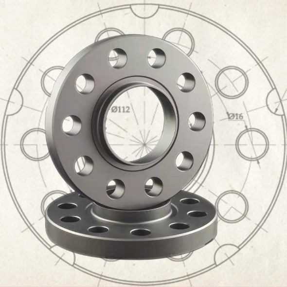 Forged Billet Aluminum 20mm Hub Centric Wheel Spacers For AUDI Series