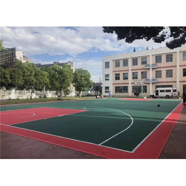 Outdoor Synthetic Basketball Court Flooring Silicon PU