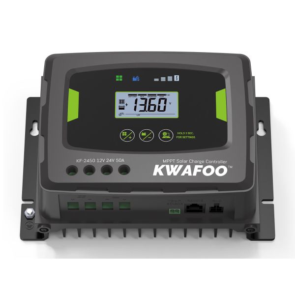 24v 12v 50 ampere mppt controlador de carga solar máximo de entrada solar 100V