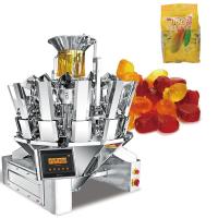 Machine automatique d'emballage à poche machine d'emballage à sucre à biscuits en caoutchouc avec pesage à plusieurs têtes