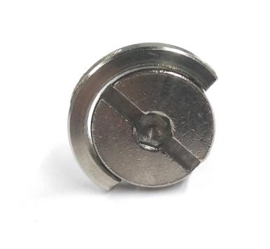 Slotted Cross Head Screw Camera Mount Screw Stainless Steel With D Ring Zinc Plate Surface