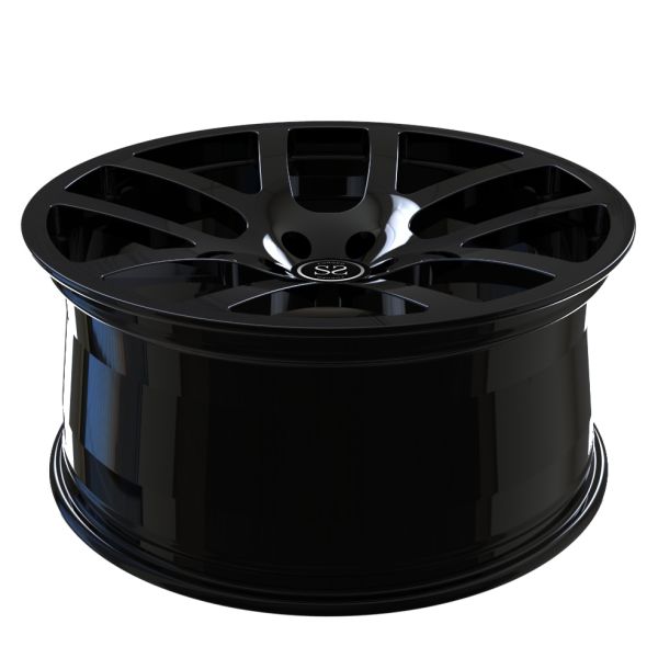 Gloss Black 1 Piece Monoblock Forged Wheels Car Rims 22inch 22x10 For Durango