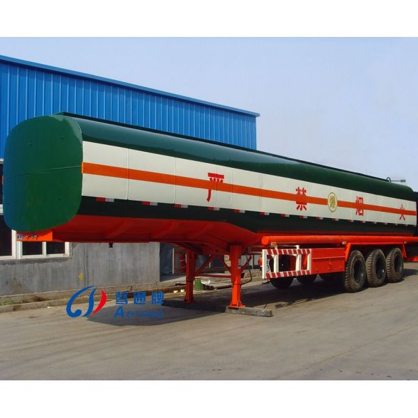 Максимальная полезная нагрузка 80000кг 3 оси 40cbm Алюминиевый топливный танкер-прицеп для транспортировки дизельного топлива