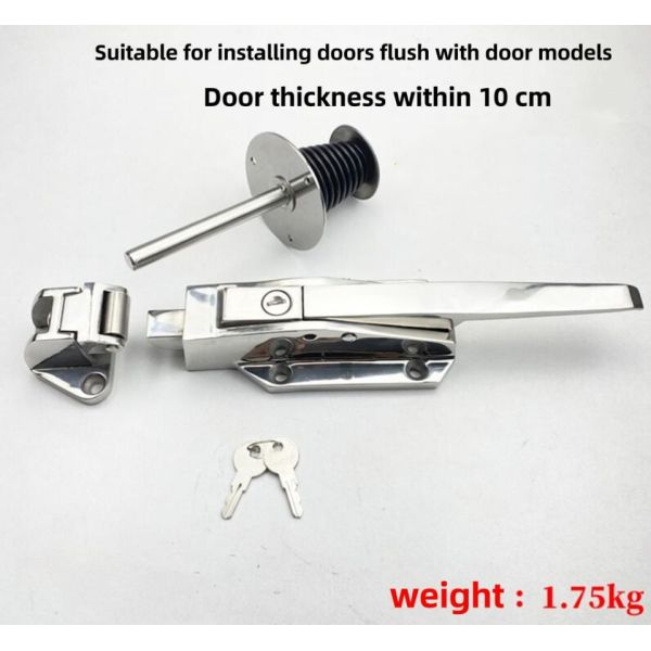 Portas do armazenamento frio do elevador da came, material branco do zinco da cor da prata das fechaduras da porta do armazenamento frio