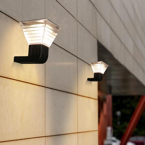 Applique murale solaire étanche moderne d'extérieur, hôtel, jardin, LED, IP65, lampe murale solaire