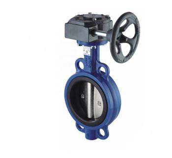 6 Inch Epoxy Gear Operator ISO 5211 Wafer Butterfly Valve