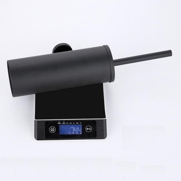 High Grade Black Wall Mounted Toilet Brush  With Holder Custom Logo
