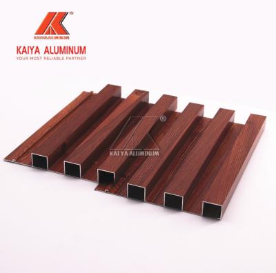 3d Simulating Wood Grain U Shaped Aluminum Profile For Ceiling