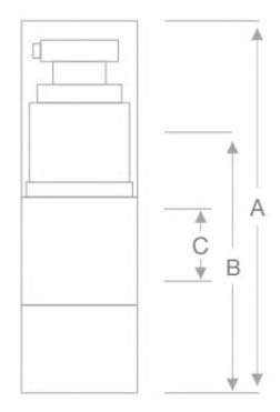 Plastic Airless Pump Bottles Spray GR202H AS Bottle