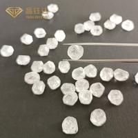 4.0Ct 5.0Ct pelo círculo cortado áspero dos diamantes sintéticos da cor da pedra D E F dão forma a diamantes fracos