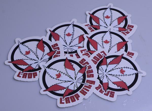 Customized outdoor use UV resistant die cut decal sticker individual sheet