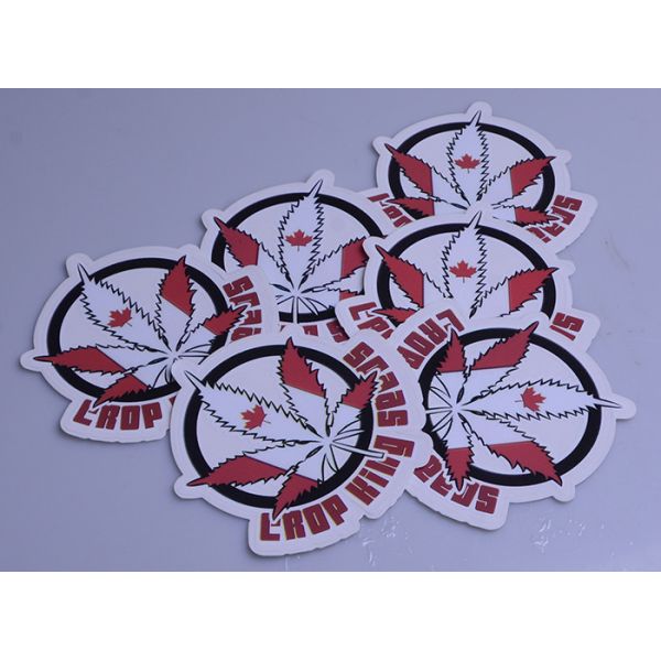Customized outdoor use UV resistant die cut decal sticker individual sheet