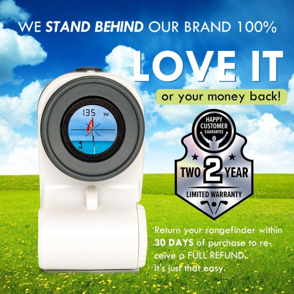 6x Clear View IPX7 Waterproof Golf Rangefinder Ranger 1500 Laser Rangefinder
