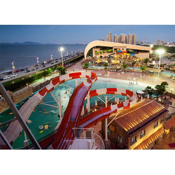 Красочный Супер Bowl Water Slide Playground / Fiberglass Water Slide Water Park Project