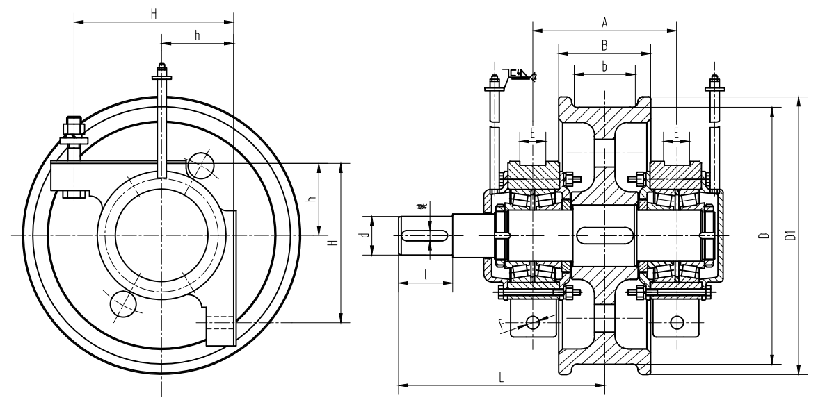 Anti-rust Coating High-Strength Forged Materials Precision Heat-Treated Crane Wheel for Overhead Cranes