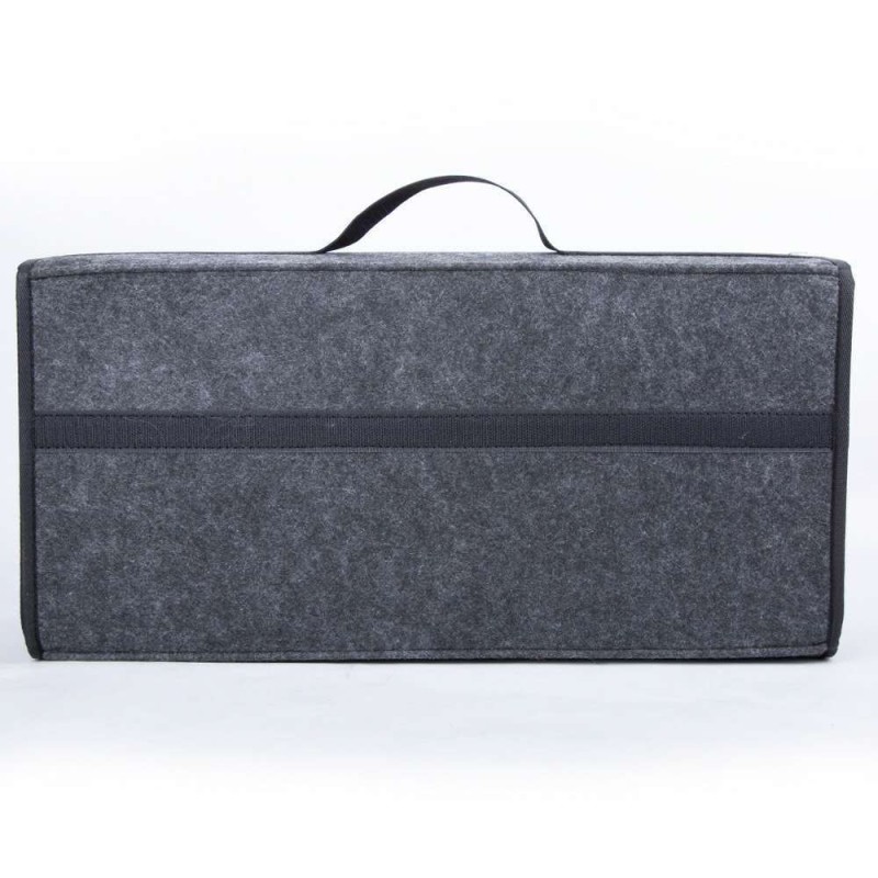 Round Folding Car Felt Kit Trunk Storage Bag Truck Felt Storage Tote Bag