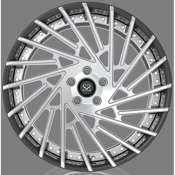 2 Piece Forged Wheels Brush 21'' Rims 5x112
