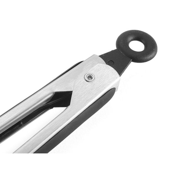 12 Inch Household Stainless Steel Food Clip, Barbecue Clip, Silver High Temperature Resistant Non-Slip Special Clip