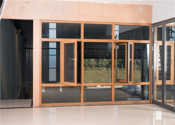 Customized Aluminium Glass Window Powder Coated For Residential / Office