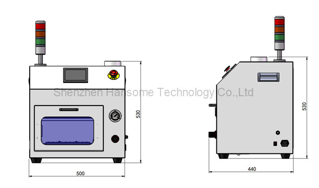 SMT Nozzle Cleaning Equipment Touch Screen SMT Nozzle Cleaner With PLC Distributed Control