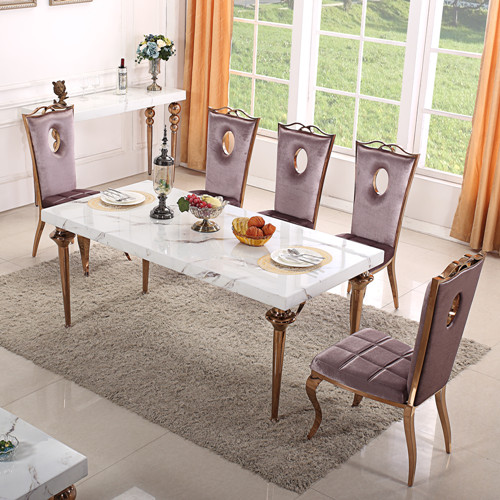 Stainless Steel Dining Table and Chairs For Sale With Best Price (YS-1)