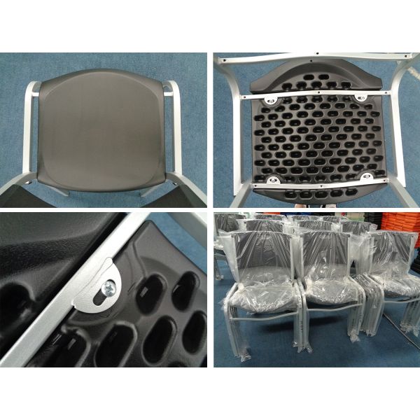 Banquet New Stackable Chairs Powder - Coated Steel Frame Conference Event Use