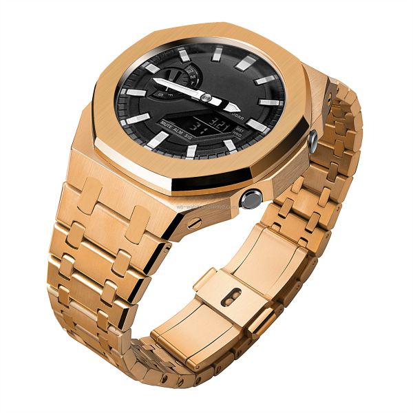 Часовой корпус Casio Ga2100 G из металлической резиновой ручки 316L из нержавеющей стали