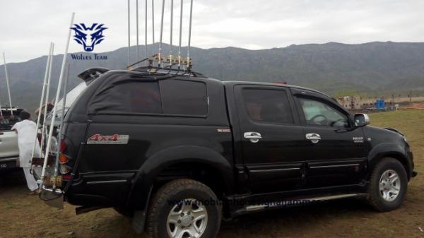 High Power 20 - 6000MHz Cell Phone Signal Jamming Device For Vehicle Jammer
