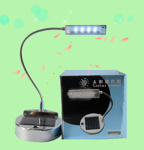 USB Charged 100 * 92 * 260 mm 80mAh / 5.5V Solar Powered LED Reading Lamp