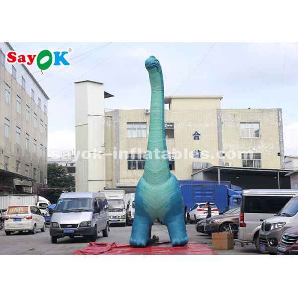 Inflatable Christmas Dinosaur 7m H Giant Inflatable Dinosaur Model With Air Blower For Exhibition